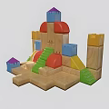 Castle Building Blocks 3d model