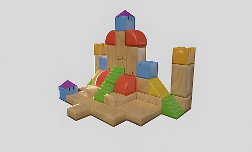 Castle Building Blocks 3d model