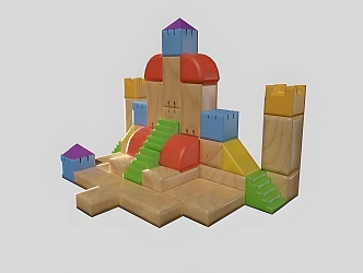 Castle Building Blocks 3d model