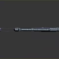 Modern Submachine Gun With Purple Grip Stock And Silver Barrel Reflective Surface
