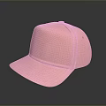 Pink Baseball Cap For Daily Wear With Casual Style And Soft Material