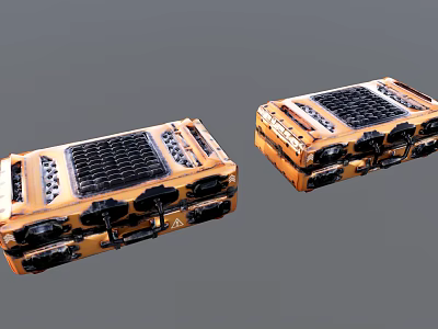 Modern suitcase 3d model