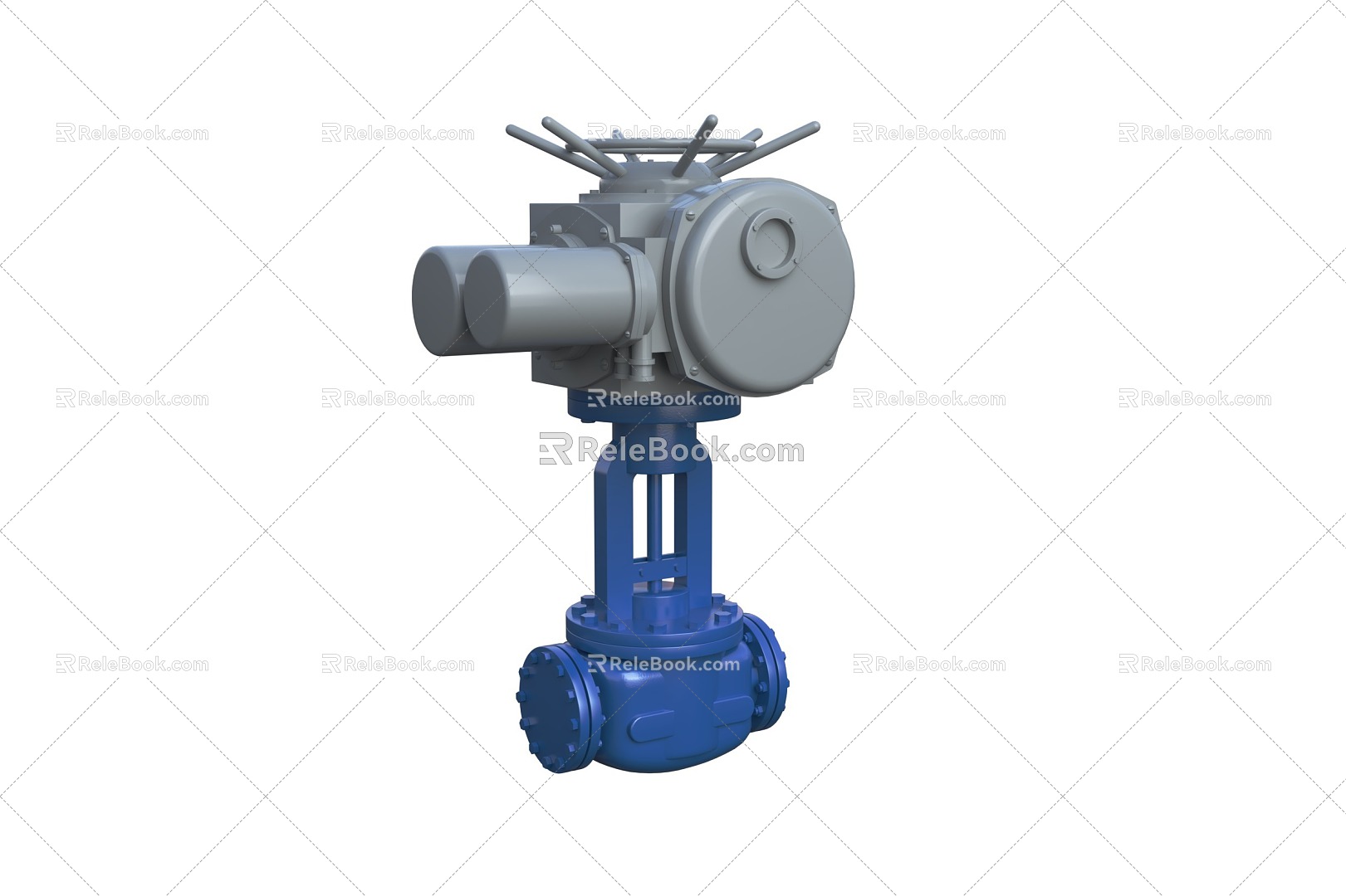 Electric ball valve valve pressure valve water valve pipeline valve hardware valve gate valve 3d model