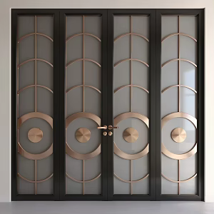 Modern Minimalist sliding door 3d model