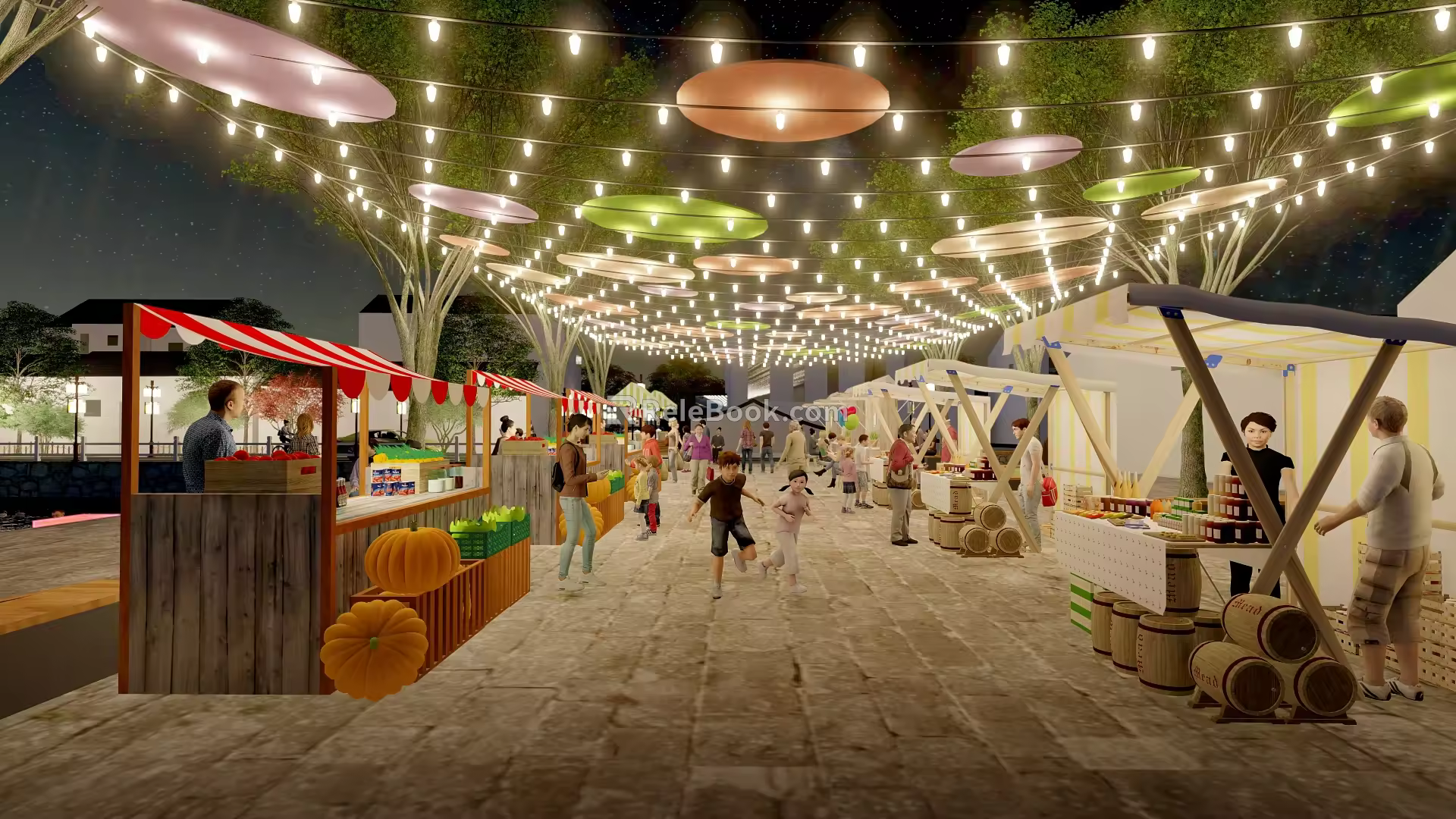 Modern Bazaar Country Bazaar 3d model