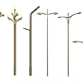 Modern Street Lamp Magnolia Lamp Swallow Lamp Landscape Lamp High Pole Lamp Cap Lighting Lamp Hua Lamp 3d model
