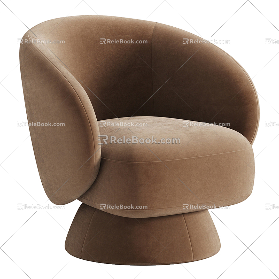 Modern Single Sofa Leisure Chair 3d model