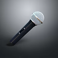Microphone Amplifier Capacitor Microphone High-end Microphone Wheat Desktop Microphone Broadcasting Microphone 3d model