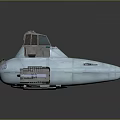 Two Shiny Futuristic Silver Boats With Sleek Streamlined Design And Transparent Cockpits