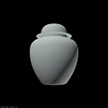Technology Exhibition Hall Showcasing Gray Jar With Smooth Surface And Lid Design