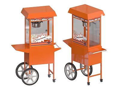 Popcorn machine Popcorn car Mobile dining car Mobile snack car Dining car snack car 3d model
