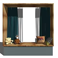 Modern Bay Window 3d model