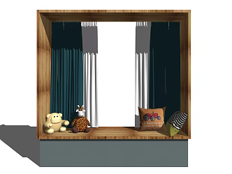 Modern Bay Window 3d model