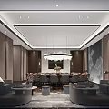 New Chinese-style private room Large private room 3d model