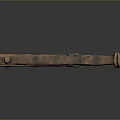 Vintage Wooden Frame Hand Saw as Practical Household Tool with Metal Blade and Rope