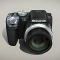 Olympus Digital Camera With Zoom Lens Control Dials And Stylish Body Design 3d model