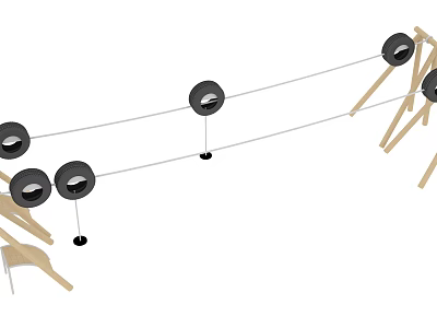 modern sliding cable 3d model