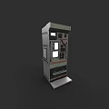 Commercial Equipment with Gray Metal Body Control Panel Display Window and Stable Base