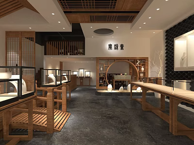 Zen New Chinese Jewelry Wen Play Shop Jewelry Shop Wen Play Shop 3d model