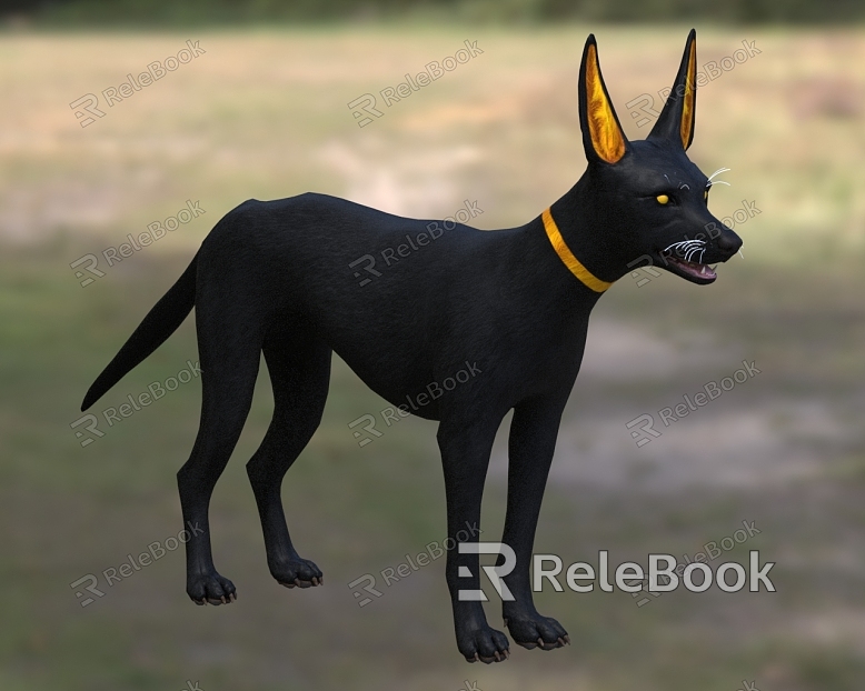 Anubis Anubis Anubis Wolf Dog model