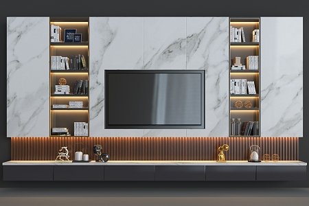 Light Luxury TV Cabinet 3d model