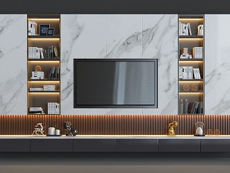 Light Luxury TV Cabinet 3d model