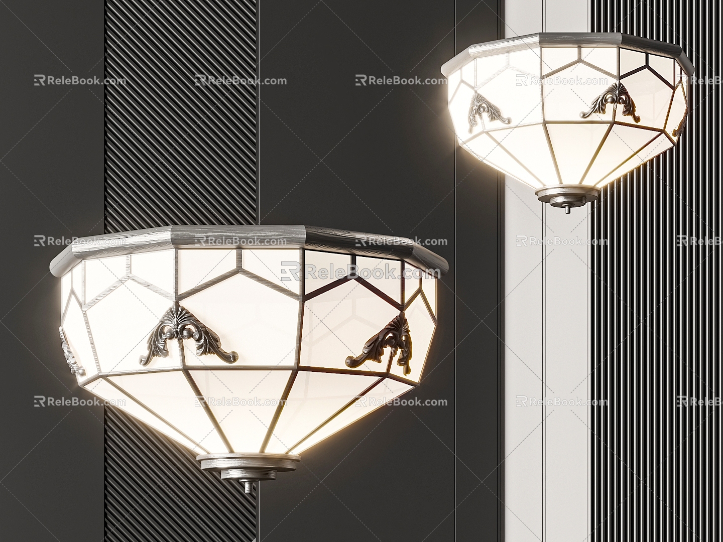 New Chinese ceiling lamp 3d model