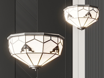 New Chinese ceiling lamp 3d model