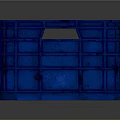 Blue Plastic Industrial Storage Crate For Equipment Organization And Transport