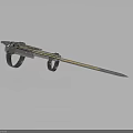 Blue Transparent Sword With Decorative Hilt And Scabbard On Black Background