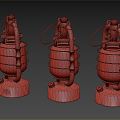 Industrial LOFT Kerosene Lamp Oil Lamp 3d model