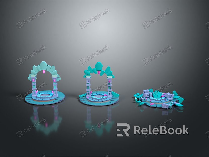 Stargate Stargate Jumping Gate Fold Jumping Gate Jumping Gate Stargate Jumping Time Gate Science Fiction Gate model