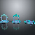 Stargate Jumping Gate Fold Jumping Gate Jumping Gate Stargate Jumping Time Gate Science Fiction Gate 3d model