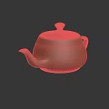 Minimalist Terracotta Clay Teapot With Smooth Surface Curved Spout And Lid For Tea Ceremony