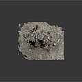 Natural Stone and Wood Decorative Artwork With Tree Stumps And Rough Textured Base