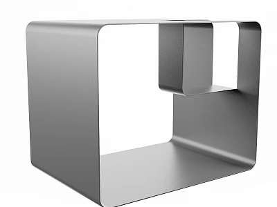 Modern Coffee Table Design With Geometric Metal Frame And Sleek Surface 3d model