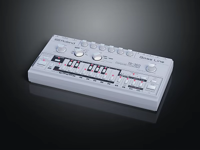 Roland TR6S Rhythm Line Commercial Music Production Device With Control Knobs Sliders And Rhythm Functions 3d model