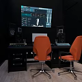 portable synthesizer mixer reverberator tuner mixer mixing equipment 3d model