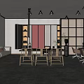 Modern Office Interior Design With Sofa Meeting Table Office Chairs And Pendant Lights