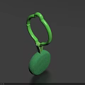 Soft Green Doll With Ring Handle Ideal For Baby Playtime Fun 3d model