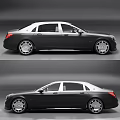 Luxury Black and White Sedan with Silver Alloy Wheels and Premium Exterior Design