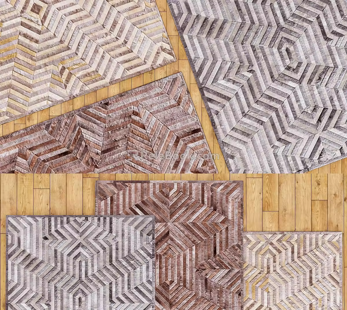 Square carpet 3d model