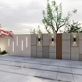 minimalist view wall background wall view wall 3d model