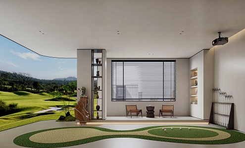 Golf Room 3d model