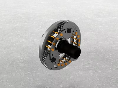 Industrial Metal Hardware Tools Mechanical Components With Gear Bearing And Bolt Assembly 3d model
