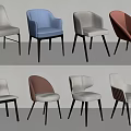 Modern Upholstered Accent Leisure Chairs In Multiple Colors With Stylish Designs And Wooden Legs