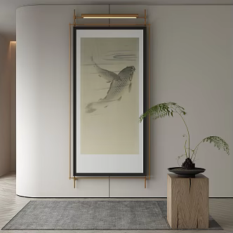 New Chinese Animal Painting Decorative Painting 3d model