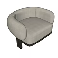 Single sofa 3d model