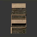 Natural Wood Firewood Stacked for Daily Household Heating and Cooking Use