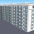Modern Apartment Building Exterior Design With Multiple Floors Balconies And White Facade
